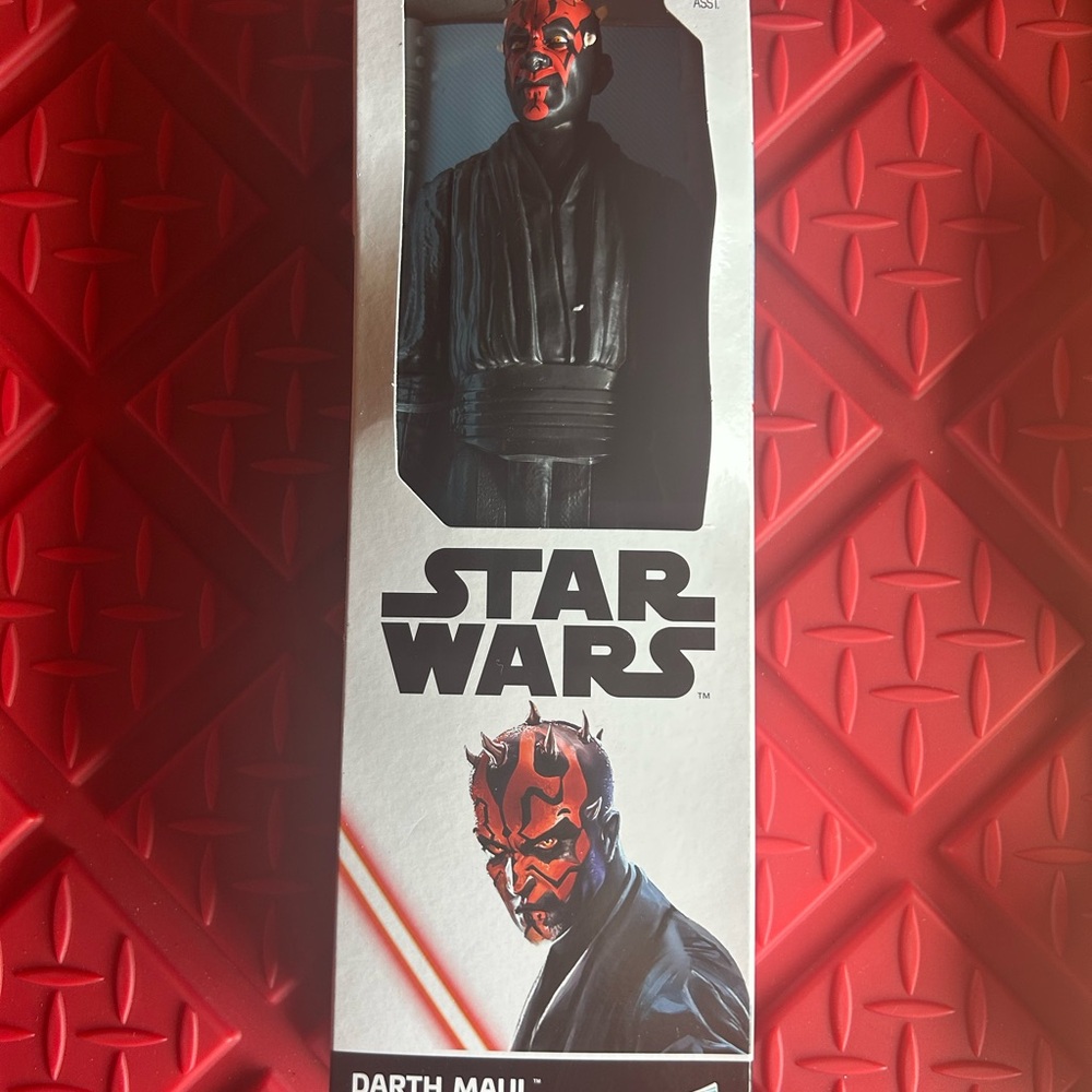 Star Wars Darth Maul Figure with Red and Black Design